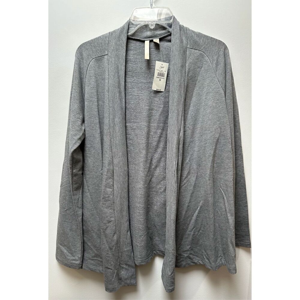 Pure Jill women’s gray heather open cardigan size M.   NWT  #20-1192